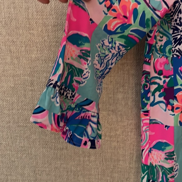 Lilly Pulitzer girls color-block cotton dress. - Picture 2 of 6